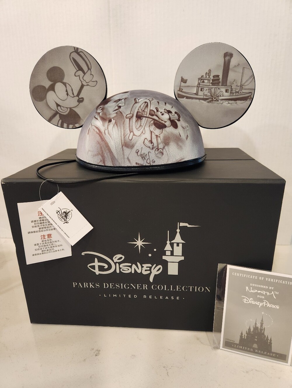 Disney Steamboat Willie Mickey Mouse Ears